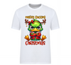 Merry Ducking Christmas Grumpy Duck White Shirt | V-Neck or Crew Neck