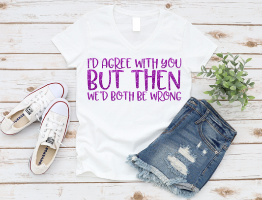 White t-shirt with purple text, white sneakers, and denim shorts on a wooden surface. Shop at www.missmafia.com