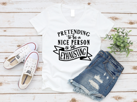 White t-shirt with humorous text, white sneakers, and denim shorts on a wooden surface. www.missmafia.com