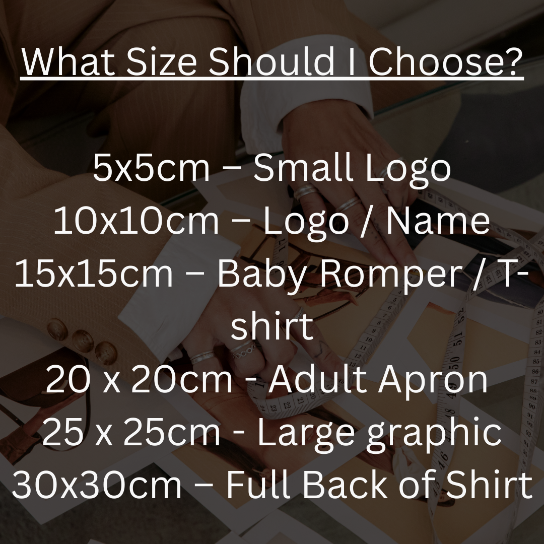Size chart comparison 